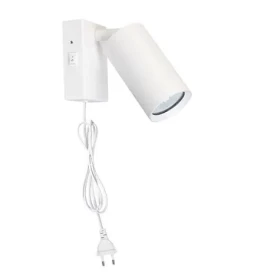 Solight WO3002-W Nástenná lampička CELE biela / 1x GU10 (WO3002-W)