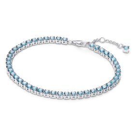 Pandora Tenisový strieborný náramok so svetlo modrými zirkónmi Timeless 591469C03 18 cm