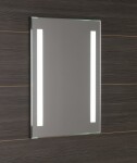 AQUALINE - Zrkadlo s LED osvetlením 50x70cm, gombíkový vypínač ATH5