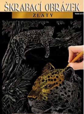ARTLOVER Škrabací obrázok zlatý Gepard