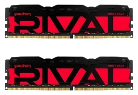 Goodram RIVAL Radiant červená / Operačná pamäť / 32 GB (2x16 GB) / DDR4 / 3200 MHz / CL16 / DIMM (GGRRD4-32L16A/32GDC)