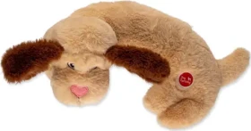 DOG FANTASY Hračka Cuddle Psík nahrievací hnedá / Plyšová hračka pre psov / 29 cm / levanduľa (454-860743)