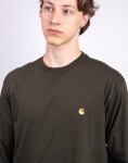 Carhartt WIP L/S Chase T-Shirt Olive/Gold L