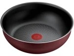TEFAL Ingenio L7247702 vínová-čierna / Panvica wok / 26 cm / odnímateľná rukoväť / indukcia (3168430370722)