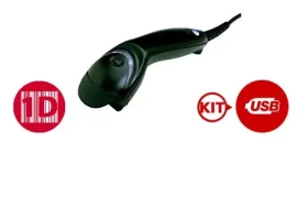 Honeywell MS5145 Eclipse Kit-2 (USB) čierna / 1D snímač čiarových kódov / USB / stojan (MK5145-32A38-EU)