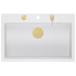 Quadron - Granitový drez MARC 110 WORKSTATION White Meď HQM7650U1_PVDC1
