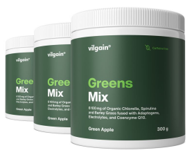 Vilgain Greens Mix – 3× zelené jablko bez kofeínu 300 g