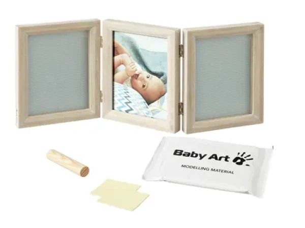 Baby Art My Baby Touch Double Stormy / Rámček pre fotografiu a odtlačok ručičky a nožičky (34120173BA)