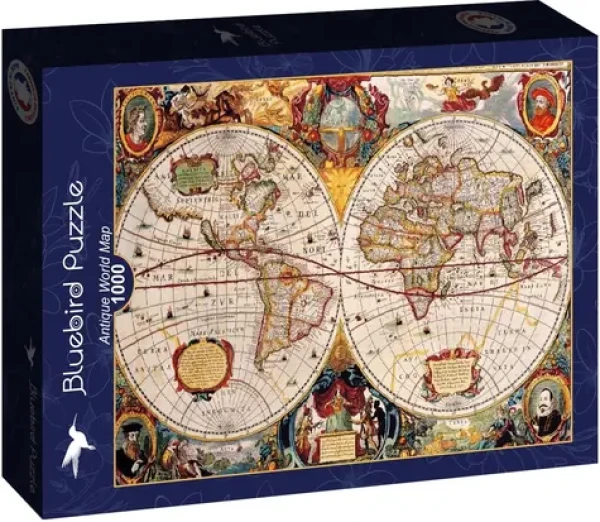 BlueBird Puzzle Antická mapa sveta