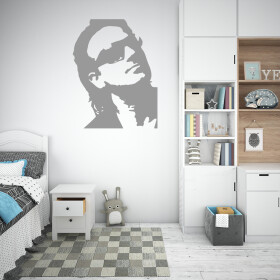Veselá Stena Samolepka Bono Vox (U2) Farba: šedá, Veľkosť: 40 x 31 cm