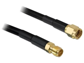 DeLock Anténny kábel RP-SMA (M) - RP-SMA (F) čierna / Anténny kábel / CFD200 / 15 m / 50 Ohm (89434)