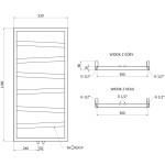 MEXEN - Zoom vykurovací rebrík/radiátor dekoratívny 1100 x 530 mm, 376 W, čierna W130-1100-530-00-70