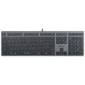 A4Tech FX50 šedá / Drôtová klávesnica / membránová / USB / CZ+SK layout (FX50-GY)
