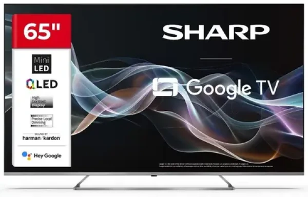 65" Sharp 65JP7265E čierna / 3840 x 2160 / QLED / HDMI / USB / Wi-Fi / DVB-TT2CSS2 / repro 24W (65JP7265E)
