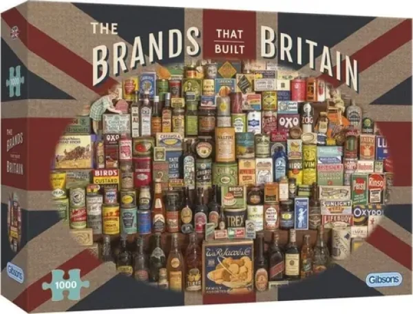 GIBSONS Puzzle Značky, ktoré vybudovali Britániu