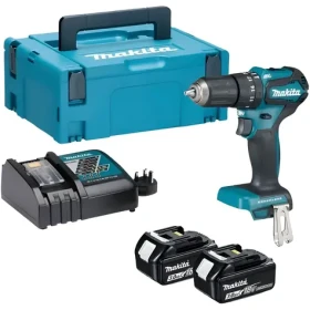 Makita LXT 18V Aku príklepový vŕtací skrutkovač / Aku príklepový vŕtací skrutkovač / 2x akumulátor 2,0 Ah / Kufor Makpac (DHP485RAJ)