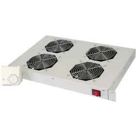 DIGITUS 19 vetracia jednotka 1U, 4 ventilátory, sivá / dopredaj (DN-19 FAN-4-HO)