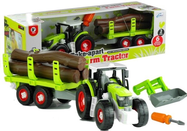 Mamido Traktor s prívesom na drevo
