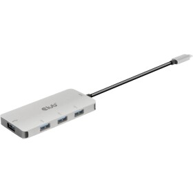 Club3D CSV-1547 4 porty USB-C® (USB 3.1) MultiPort húb čierna, strieborná; CSV-1547