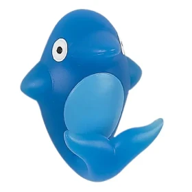 Spirella FLIPPER detský háčik delfín modrý / polyresin / samolepiaci / 50 x 60 mm (7610583096197)