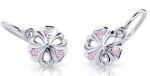 Cutie Jewellery Detské náušnice z bieleho zlata C2230-10-X-2 ružová
