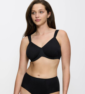 ESSENTIAL MINIMIZER - Minimalizačná podprsenka: zmenšenie o jeden košíček, pohodlie na celý deň Triumph BLACK 90G