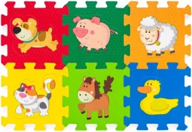 PLASTICA Penové puzzle Zvieratká