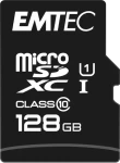 EMTEC MicroSD Card 128GB SDXC CL.10 Gold + / UHS-I U1 / Class 10 / čítanie až: 90MBs / zápis až: 20MBs (ECMSDM128GXC10GP)