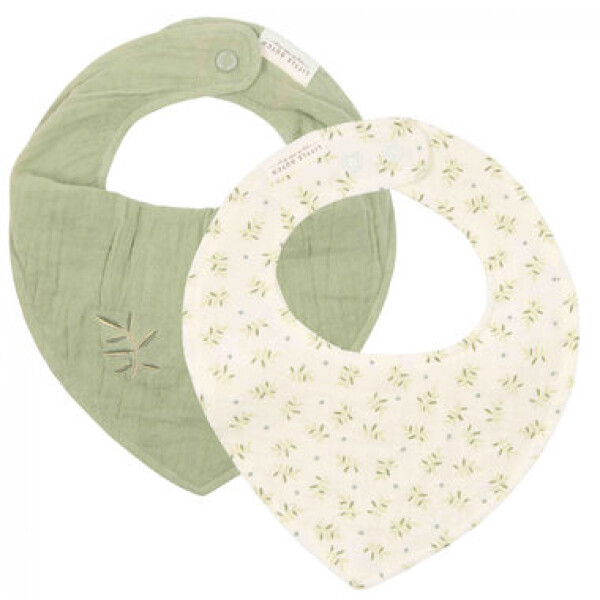 Little Dutch Podbradník bandana Blueberry Leaves Sage 2 ks (TE50114034LD)