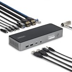 StarTech USB-C Stacja dokująca Pre trzech monitorów 140W Stacja ładująca Pre MacBook Pro i Windows 4K 60Hz HDMI lub DisplayPort