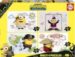 Educa Puzzle Mimoni a monštrá 4v1
