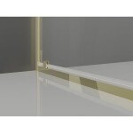 MEXEN - Exo sprchové dvere krídlové110, transparent, zlatá 8182-110-000-50-00
