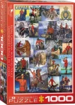 EUROGRAPHICS Puzzle Kráľovská kanadská jazdná polícia - koláž