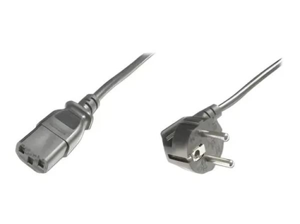 Digitus napájací kábel CEE 7/7 90° - C13 pravouhlý / Napájací kábel / IEC C13 (AK-440100-050-S)