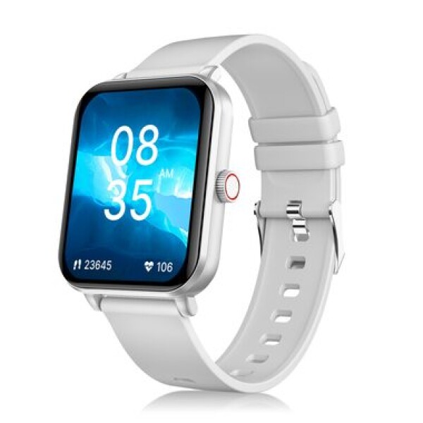 Niceboy Watch Lite 4 strieborná / Chytré hodinky / 1.83 "IPS / Bluetooth 5.3 / IP67 (watch-lite-4-silver)