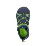 Chlapčenské sandále BUGGA TIKI Dark Blue/Green - tmavomodré - 33