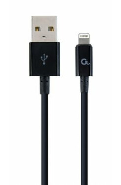 Gembird USB kábel Ligtning pre Apple zariadenia 2 m čierna / USB 2.0 (CC-USB2P-AMLM-2M)