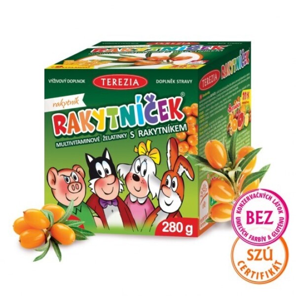 TEREZIA Rakytníček multivitamínové želatínky s rakytníkom 70 ks