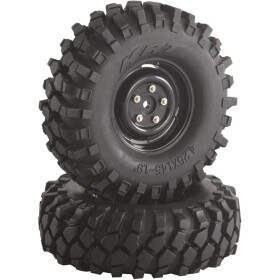 Absima 1:10 crawler kompletné kolesá Offroad V Block Crawler čierna 2 ks; 2500030