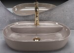 REA - Umývadlo na dosku Aura 61 Beige Shiny REA-U6381