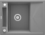 DEANTE DEANTE - Magnetic šedá metalic - Magnetic Granitový drez s odkvapkávačom ZRM_S11A