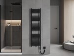 MEXEN/S - Hades radiátor + vykurovacia tyč 1500 x 400 mm, 600 W, čierna W104-1500-400-2600-70
