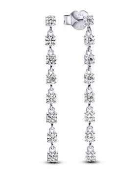 Pandora Luxusné strieborné náušnice so zirkónmi Timeless 293159C01
