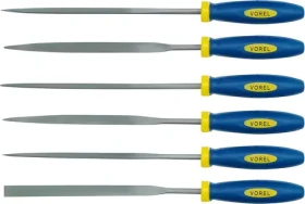 Vorel Sada ihlových pilníkov 180 mm 6 ks / Sada pilníkov / Na kov / 6 ks
