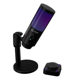 LORGAR SMP40 čierna / Stolný mikrofón / USB-C / RGB (LRG-SMP40-BK)