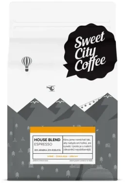 Sweet City Coffee House Blend Brazília 250 g / Zrnková káva (004-NB)
