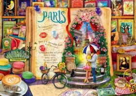BlueBird Puzzle Život ako otvorená kniha: Paríž