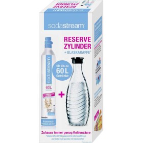 Sodastream Rezervná bombička CO2 1100065490 číre sklo vr. 1 sklenenej nádoby, a 1 CO2 nádoba; 1100065490