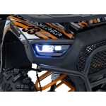 Mamido Detská benzínová štvorkolka RamiGO DISCOVERER 125CC čierno-oranžová