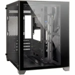 Inter-tech C-501 Aspect čierna / Skriňa / Midi-Tower / micro ATX, Mini-ITX / bez zdroja (88881361)